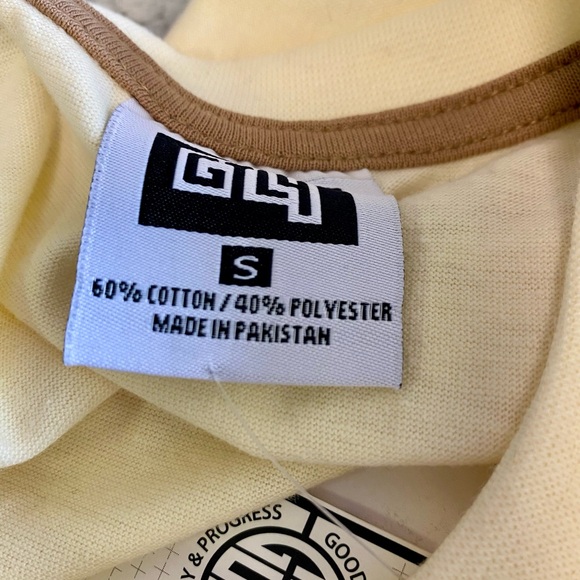 GTL4 Good Things Last Forever Sz S T Shirt Beige & Tan NWT Atlantis Mis… - Picture 4 of 5